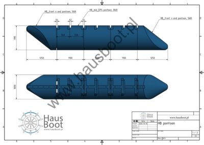 Pływak modułowy 860 L HAUSBOOT
